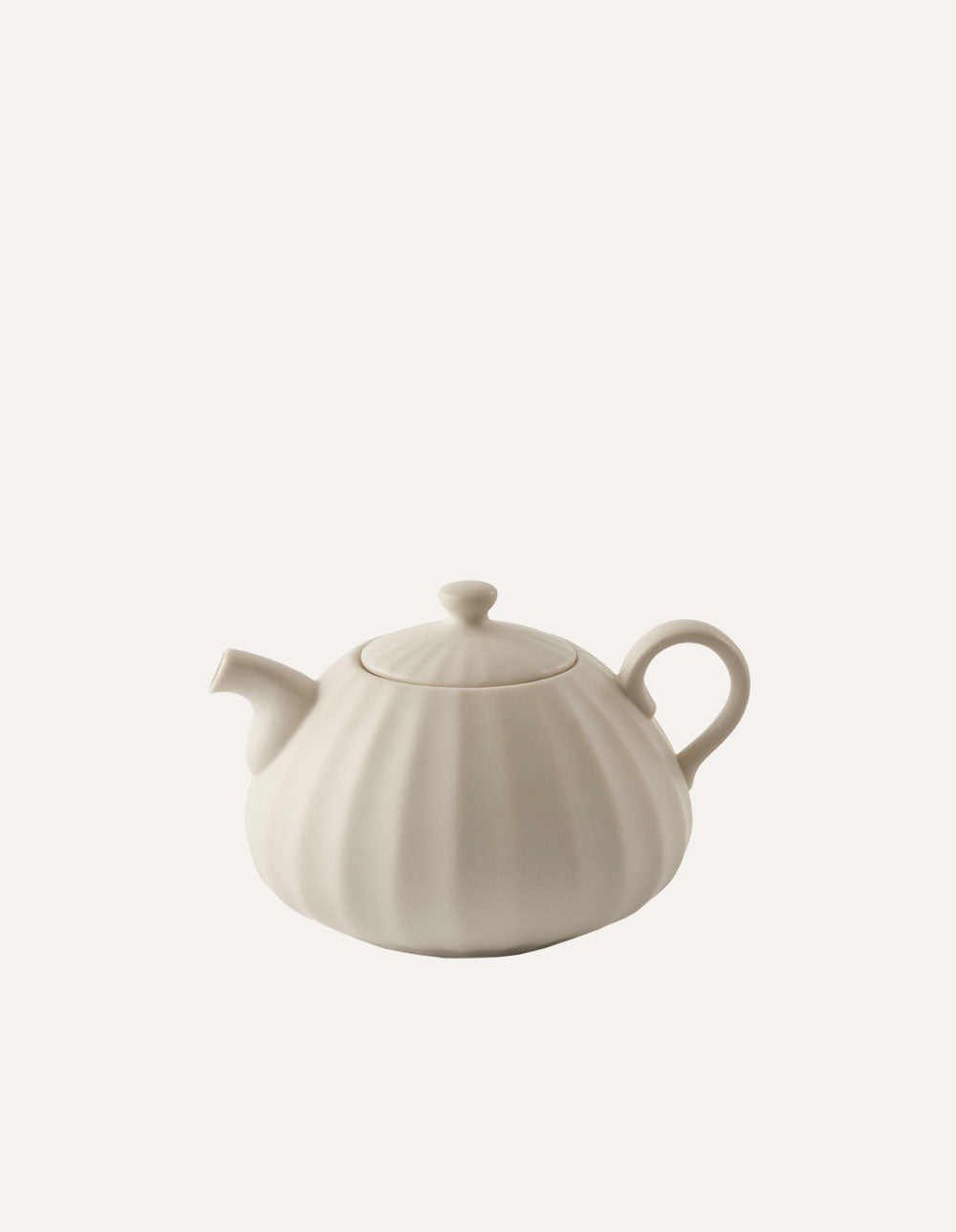 24 Edge Teapot 290ml Cream