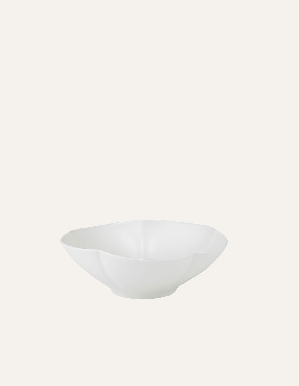 Melon-shaped Deep Plate 15cm White
