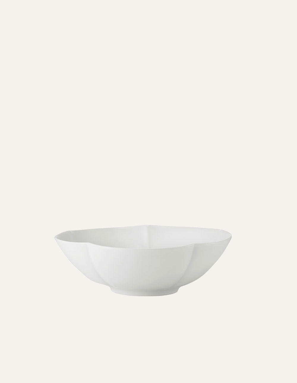 Melon-shaped Deep Plate 23cm White