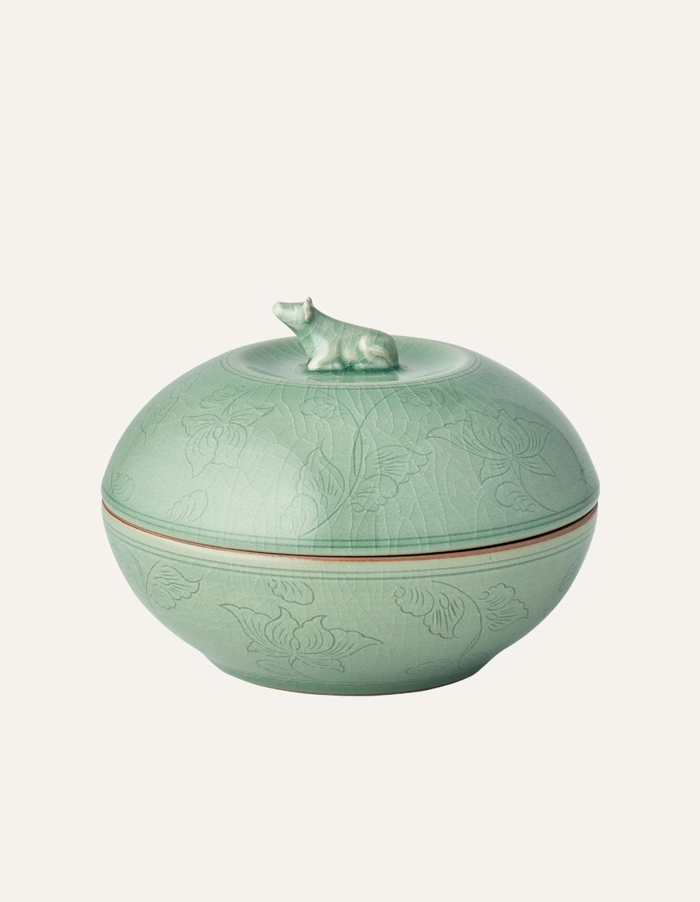 Ox Lidded Bowl 15cm Celadon