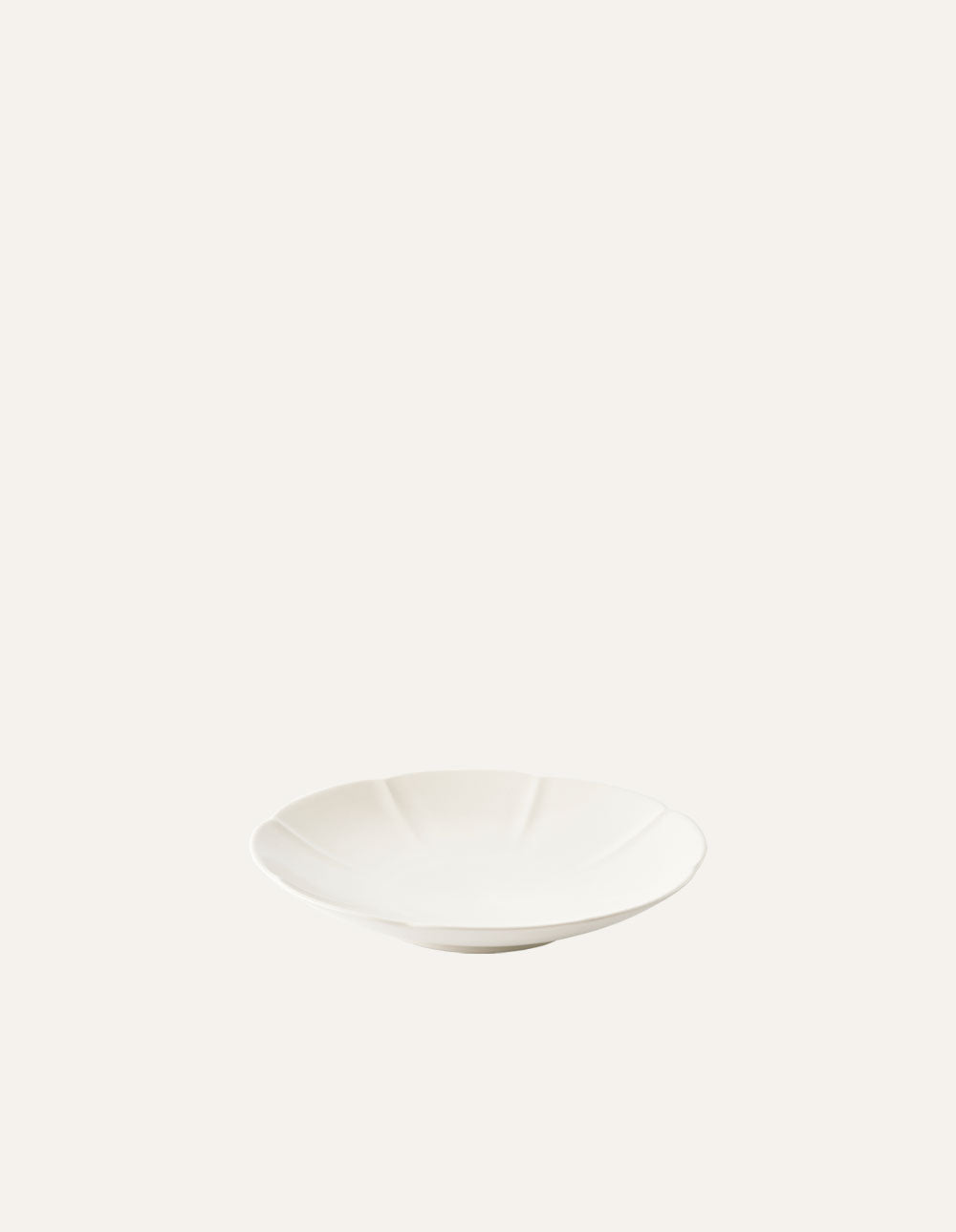8 Edge Plate 16cm Cream